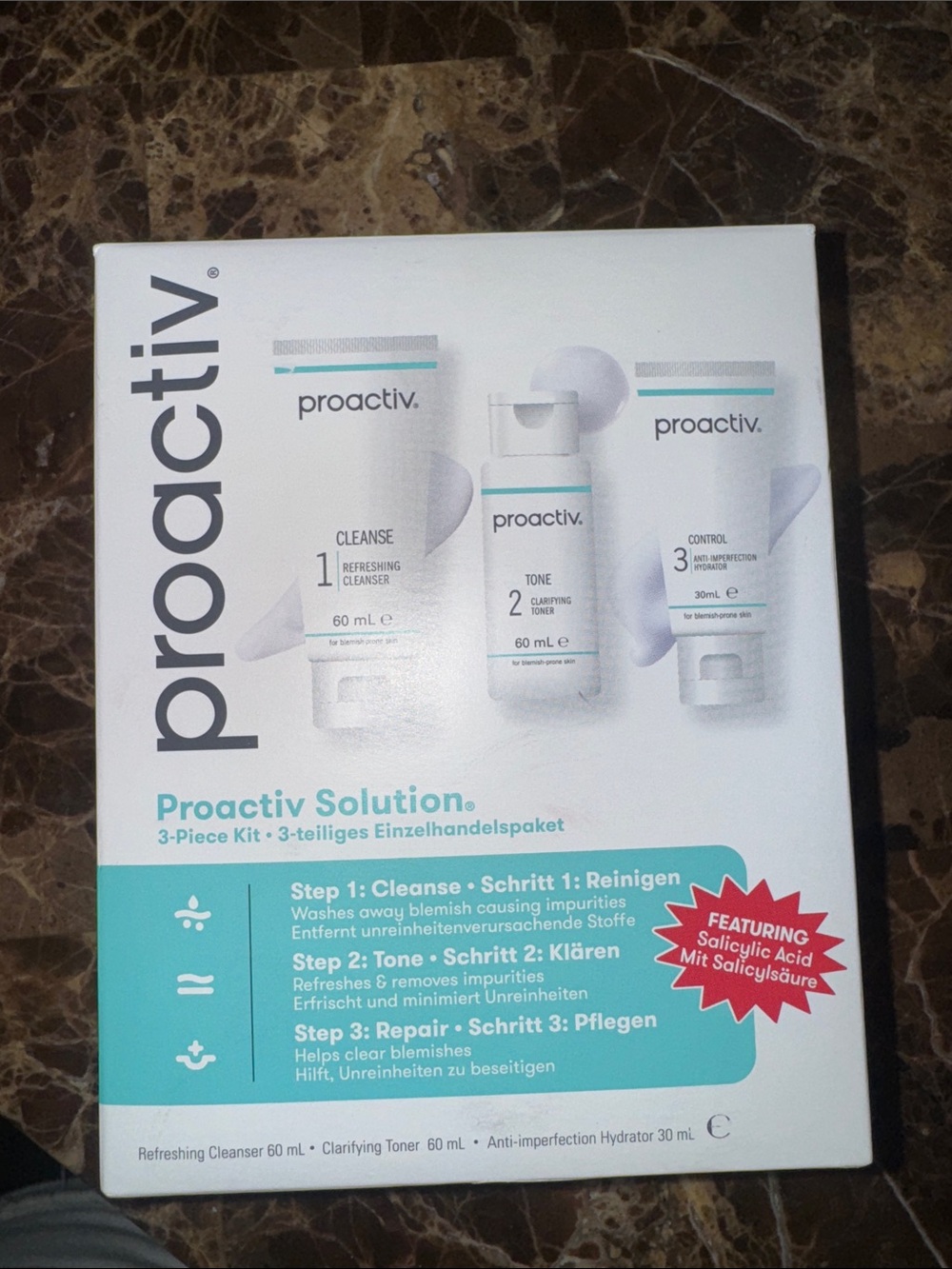 Proactiv 3-Piece Skincare Kit in White with Teal Accents